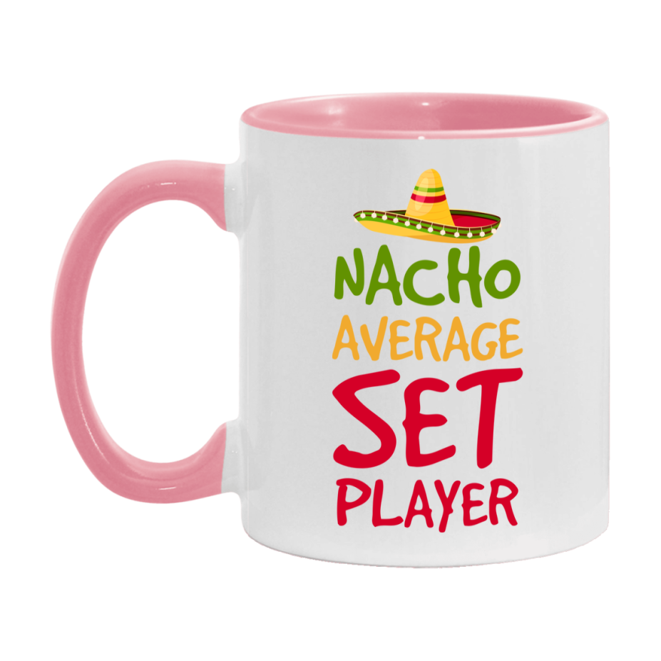 Funny Nacho Average Set Player Mug – 11Oz Or 15Oz Ceramic Coffee Cup For Card Game Lovers