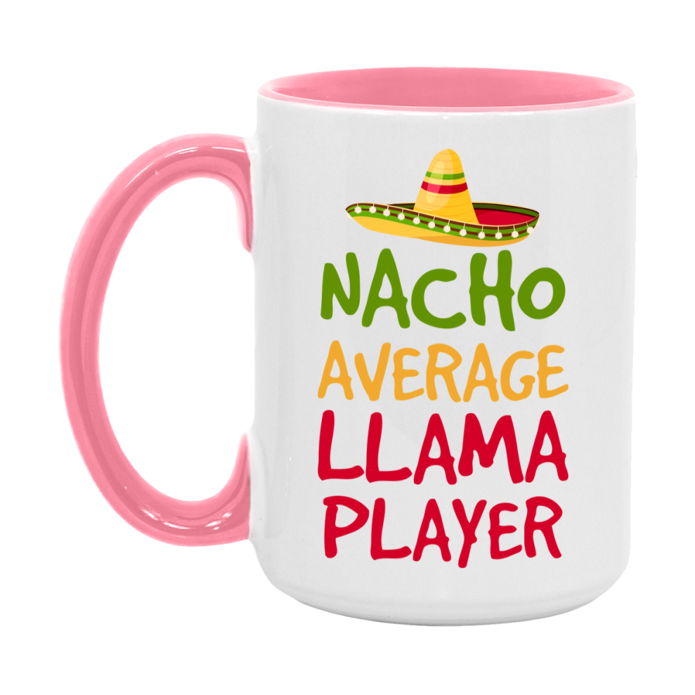 Funny Nacho Average Llama Player Mug – 11Oz Or 15Oz Ceramic Coffee Cup For Card Game Lovers