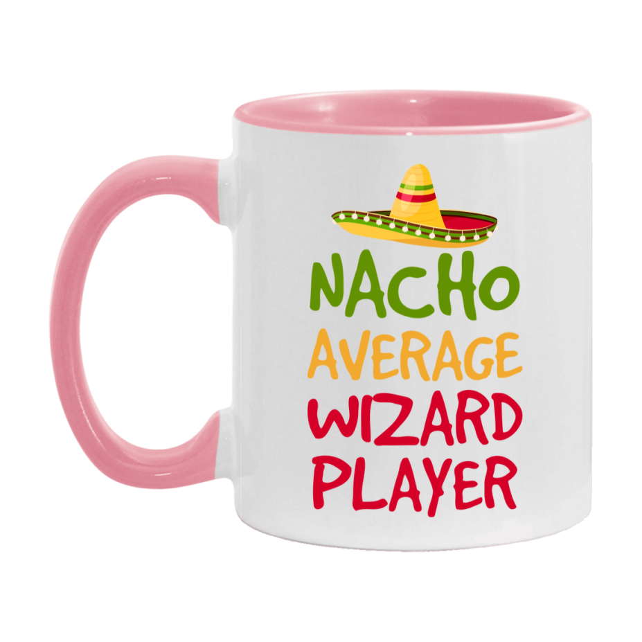 Funny Nacho Average Wizard Player Mug – 11Oz Or 15Oz Ceramic Coffee Cup For Card Game Lovers