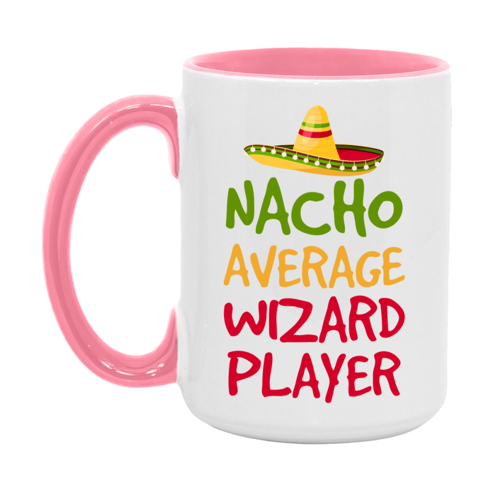 Funny Nacho Average Wizard Player Mug – 11Oz Or 15Oz Ceramic Coffee Cup For Card Game Lovers