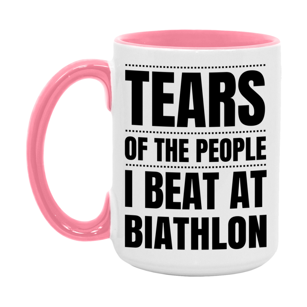 Funny Biathlon Mug - "Tears Of The People I Beat At Biathlon" - 11Oz Or 15Oz Ceramic Coffee Cup