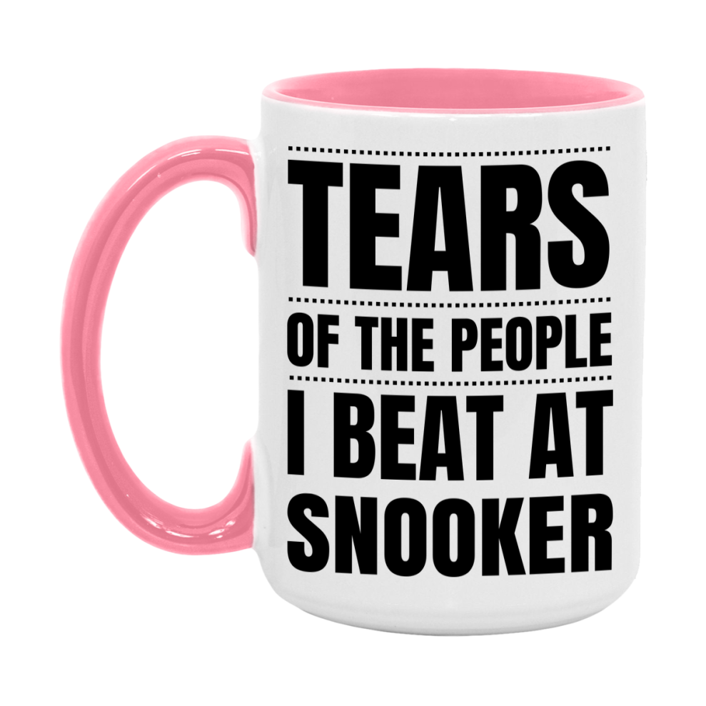 Funny Snooker Mug - "Tears Of The People I Beat At Snooker" - 11Oz Or 15Oz Ceramic Coffee Cup