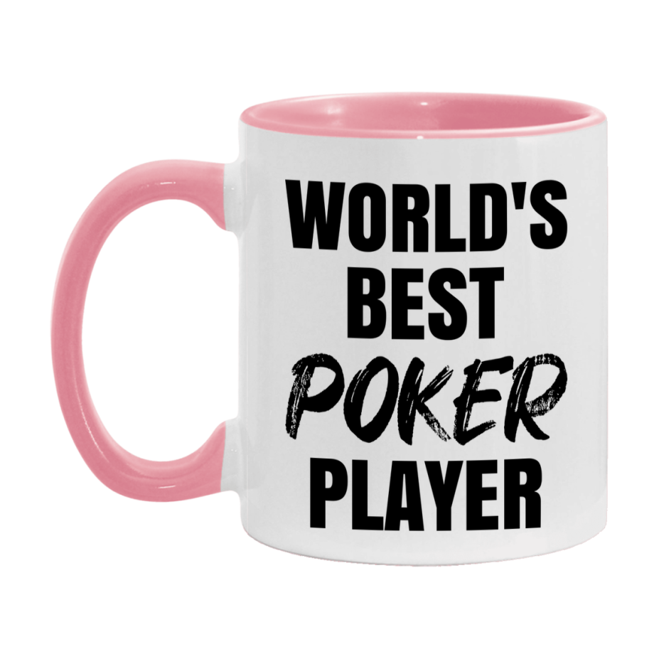 World's Best Poker Player Mug, Funny Card Game Player Gift, 11Oz Or 15Oz White Ceramic Mug