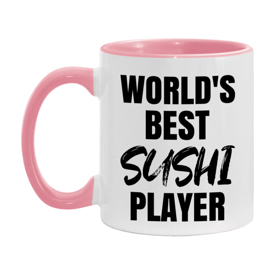 World's Best Sushi Player Mug, Funny Card Game Player Gift, 11Oz Or 15Oz White Ceramic Mug