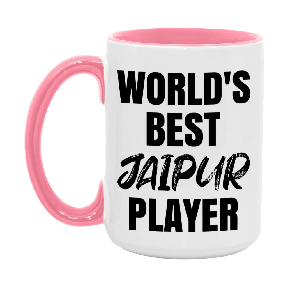 World's Best Jaipur Player Mug, Funny Card Game Player Gift, 11Oz Or 15Oz White Ceramic Mug