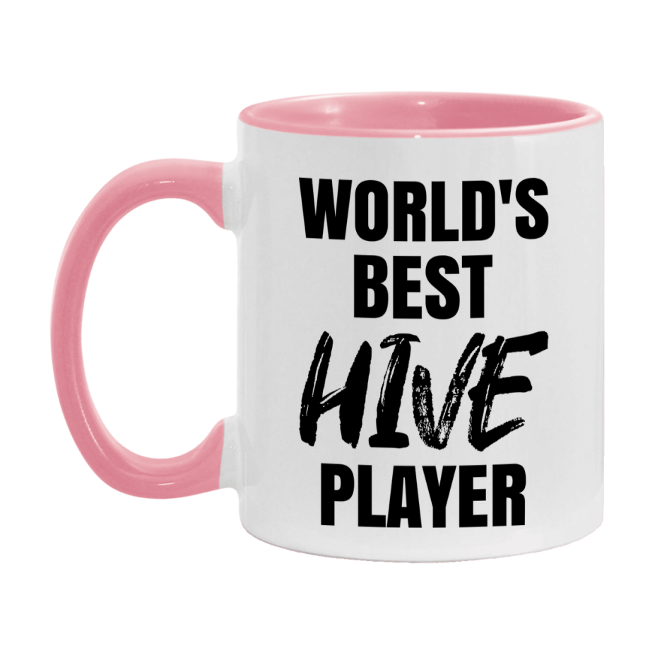World's Best Hive Player Mug, Funny Card Game Player Gift, 11Oz Or 15Oz White Ceramic Mug