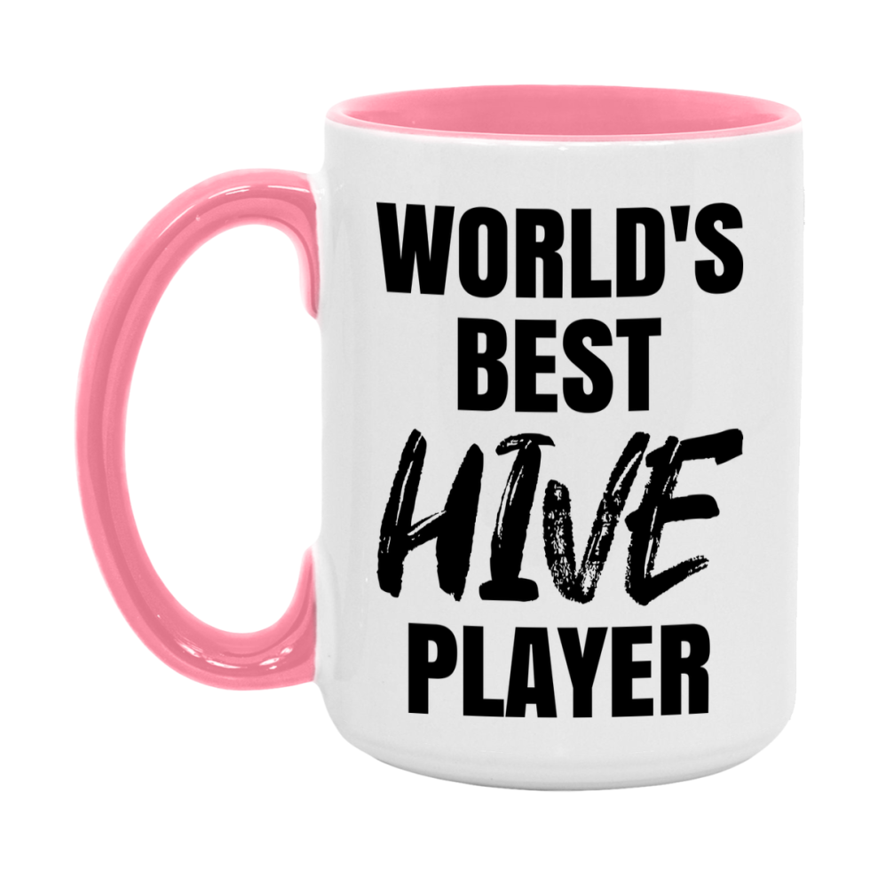 World's Best Hive Player Mug, Funny Card Game Player Gift, 11Oz Or 15Oz White Ceramic Mug