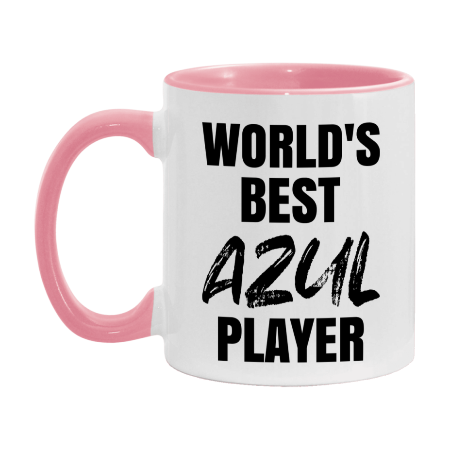 World's Best Azul Player Mug, Funny Game Board Gift, 11Oz Or 15Oz White Ceramic Mug