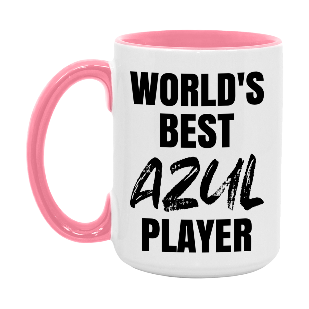 World's Best Azul Player Mug, Funny Game Board Gift, 11Oz Or 15Oz White Ceramic Mug