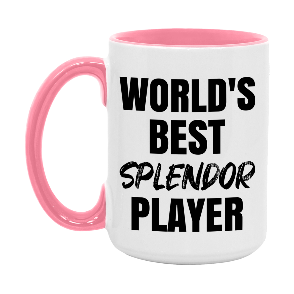 World's Best Splendor Player Mug, Funny Game Board Gift, 11Oz Or 15Oz White Ceramic Mug