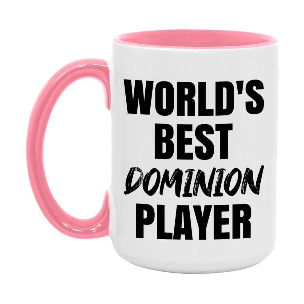 World's Best Dominion Player Mug, Funny Game Board Gift, 11Oz Or 15Oz White Ceramic Mug