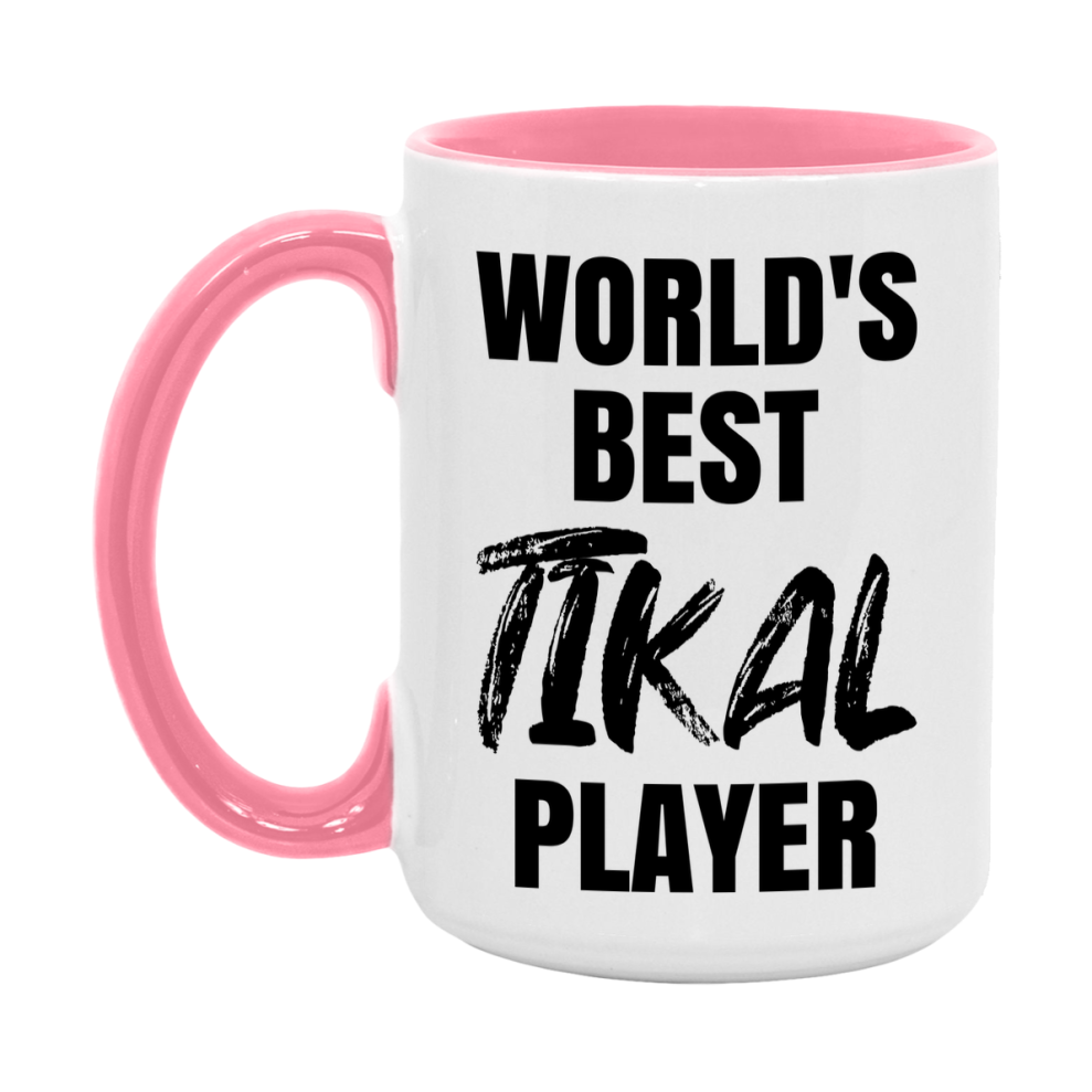 World's Best Tikal Player Mug, Funny Game Board Gift, 11Oz Or 15Oz White Ceramic Mug