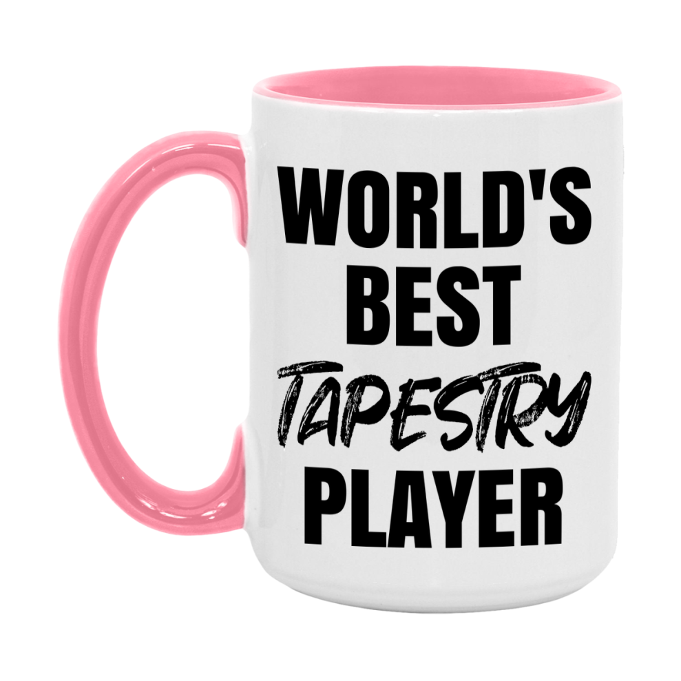 World's Best Tapestry Player Mug, Funny Game Board Gift, 11Oz Or 15Oz White Ceramic Mug