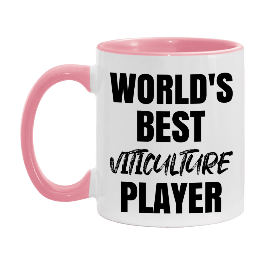 World's Best Viticulture Player Mug, Funny Game Board Gift, 11Oz Or 15Oz White Ceramic Mug