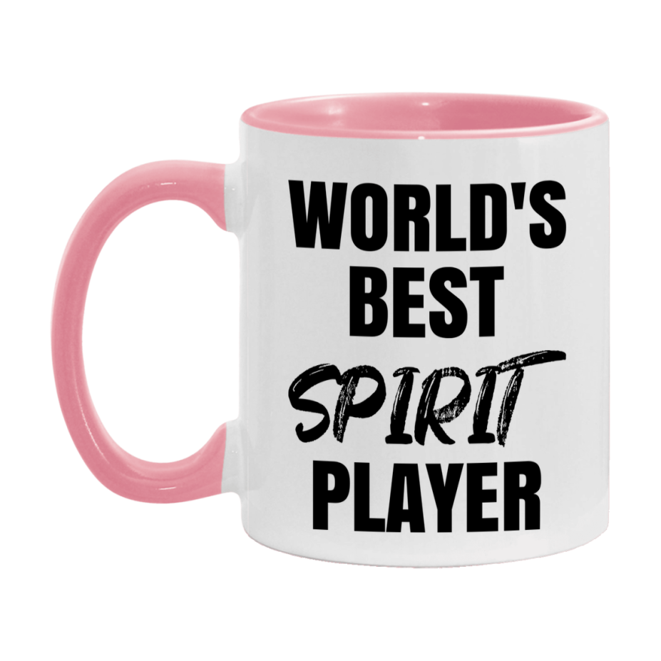 World's Best Spirit Player Mug, Funny Game Board Gift, 11Oz Or 15Oz White Ceramic Mug