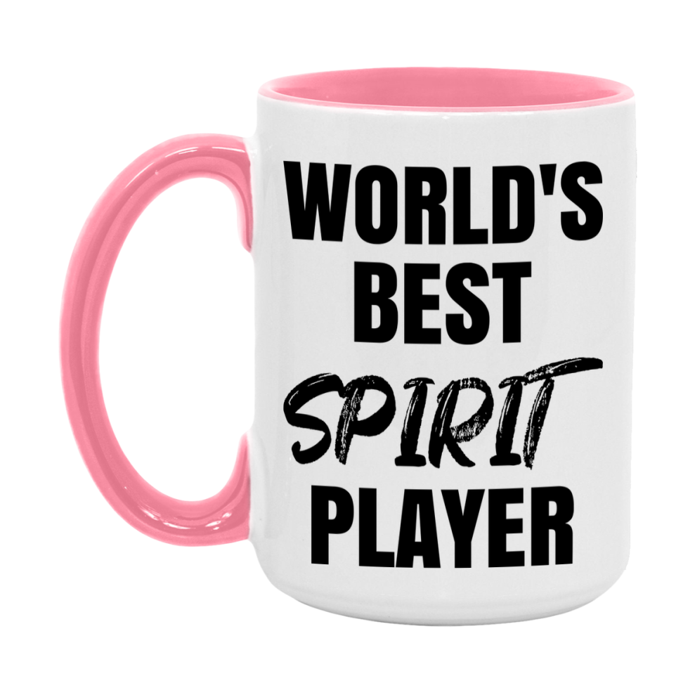 World's Best Spirit Player Mug, Funny Game Board Gift, 11Oz Or 15Oz White Ceramic Mug
