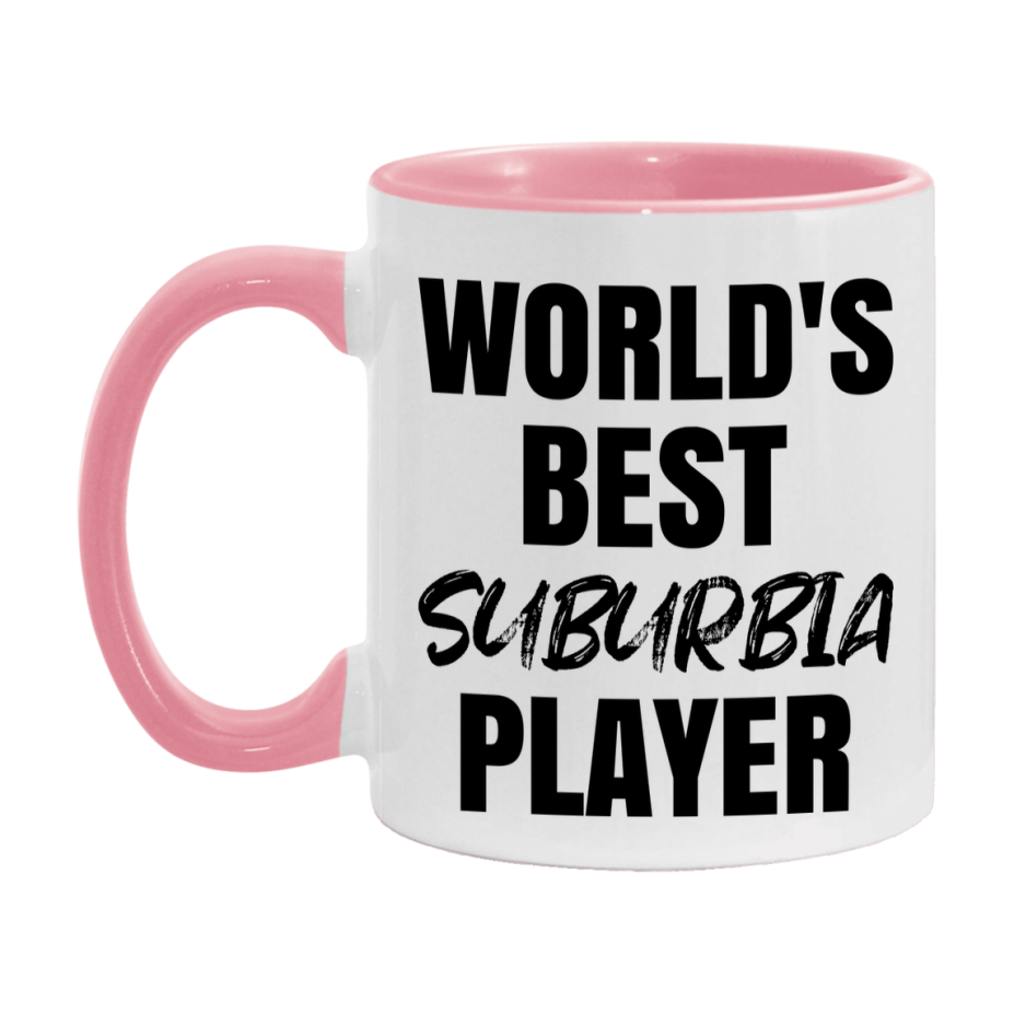 World's Best Suburbia Player Mug, Funny Game Board Gift, 11Oz Or 15Oz White Ceramic Mug