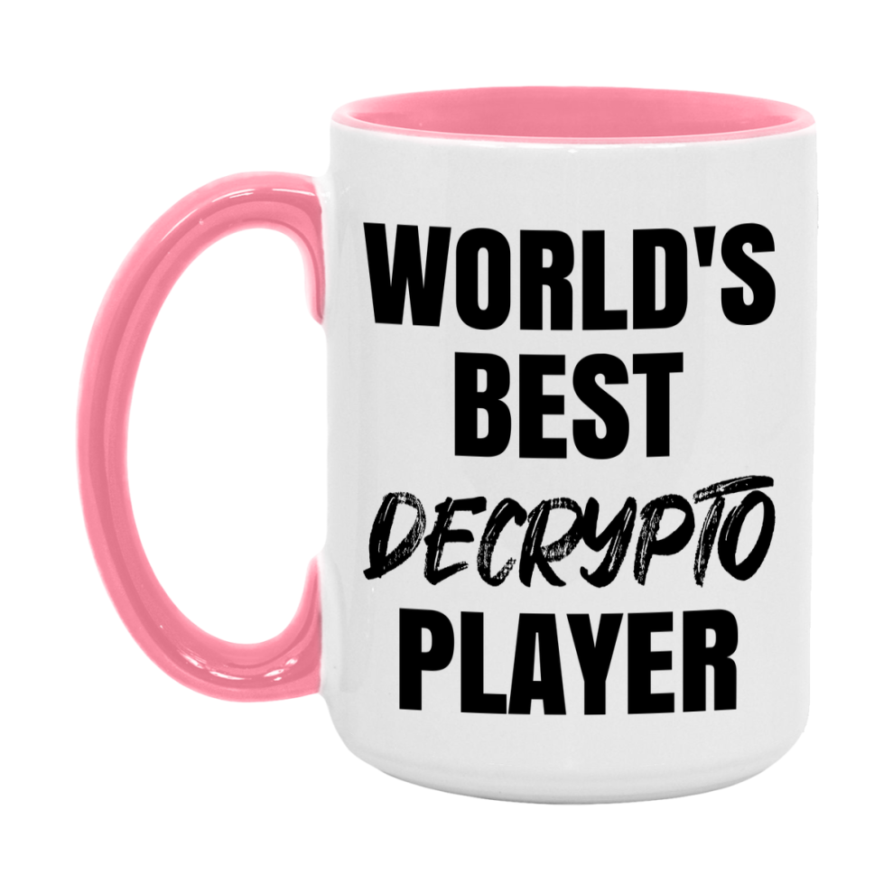 World's Best Decrypto Player Mug, Funny Game Board Gift, 11Oz Or 15Oz White Ceramic Mug
