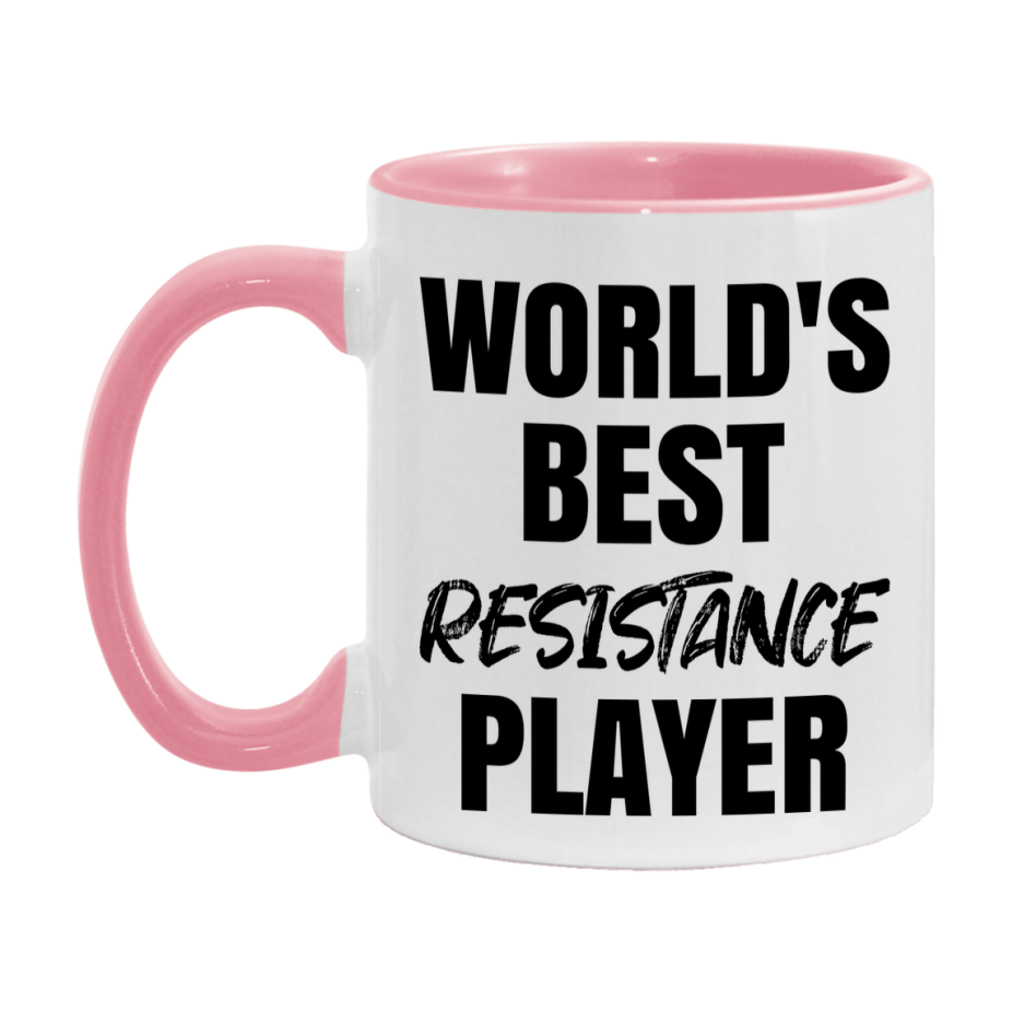 World's Best Resistance Player Mug, Funny Game Board Gift, 11Oz Or 15Oz White Ceramic Mug