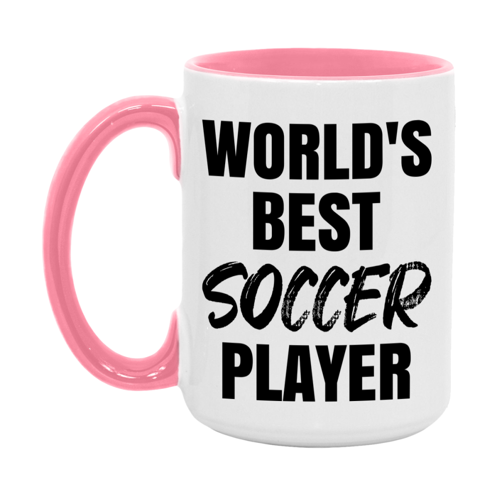 World's Best Soccer Player Mug, Double-Sided 11Oz Or 15Oz Coffee Cup