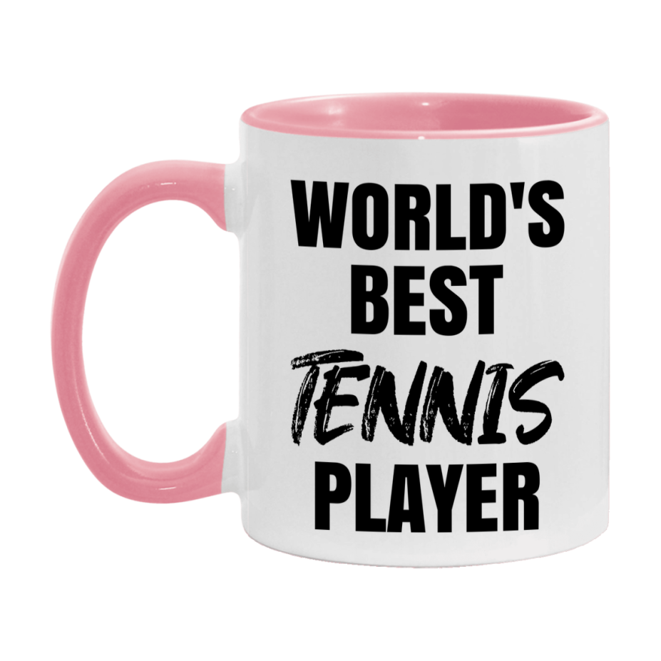 World's Best Tennis Player Mug, Double-Sided 11Oz Or 15Oz Coffee Cup