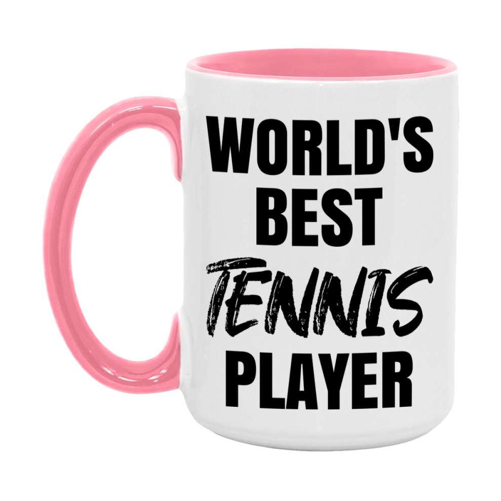 World's Best Tennis Player Mug, Double-Sided 11Oz Or 15Oz Coffee Cup