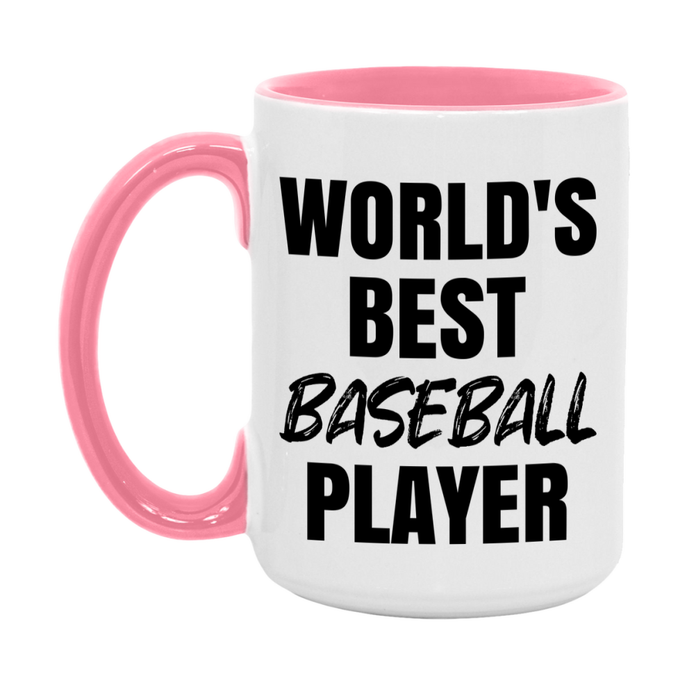 World's Best Baseball Player Mug, Double-Sided 11Oz Or 15Oz Coffee Cup