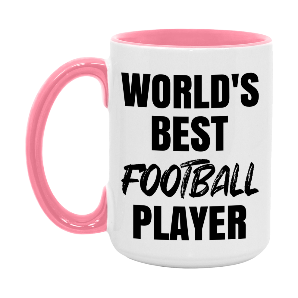 World's Best Football Player Mug, Double-Sided 11Oz Or 15Oz Coffee Cup