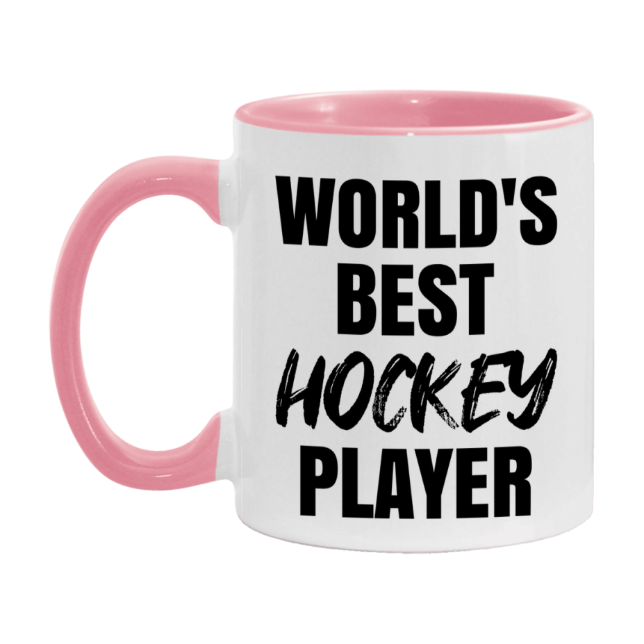 World's Best Hockey Player Mug, Double-Sided 11Oz Or 15Oz Coffee Cup