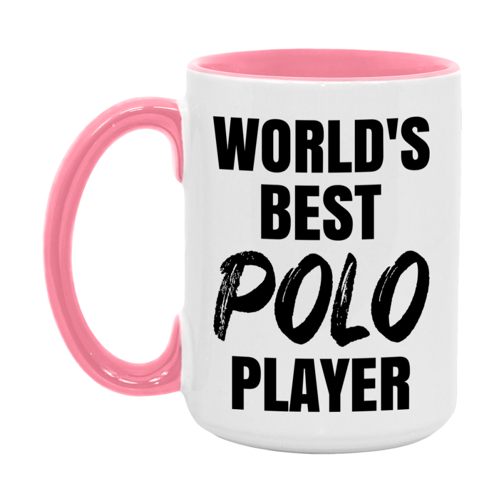 World's Best Polo Player Mug, Double-Sided 11Oz Or 15Oz Coffee Cup