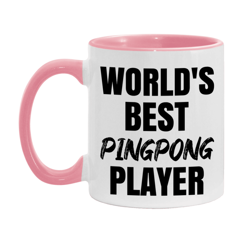 World's Best Pingpong Player Mug, Double-Sided 11Oz Or 15Oz Coffee Cup