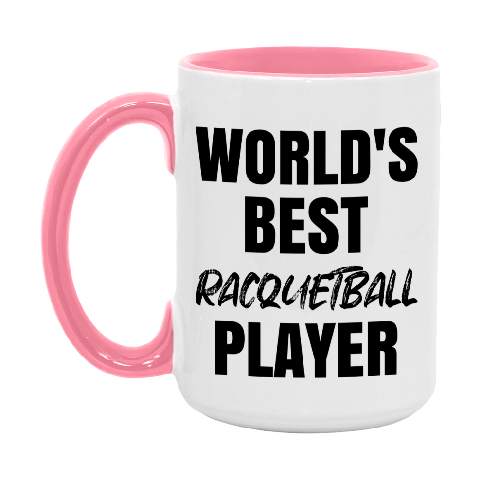 World's Best Racquetball Player Mug, Double-Sided 11Oz Or 15Oz Coffee Cup