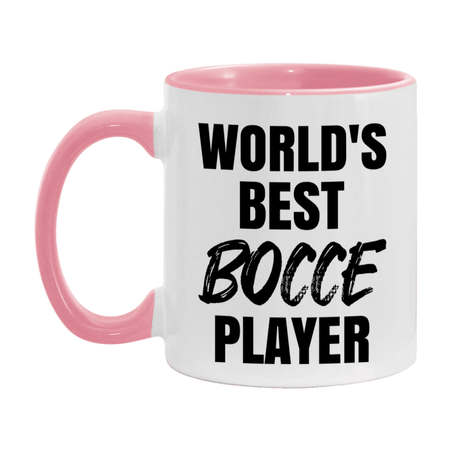 World's Best Bocce Player Mug, Double-Sided 11Oz Or 15Oz Coffee Cup