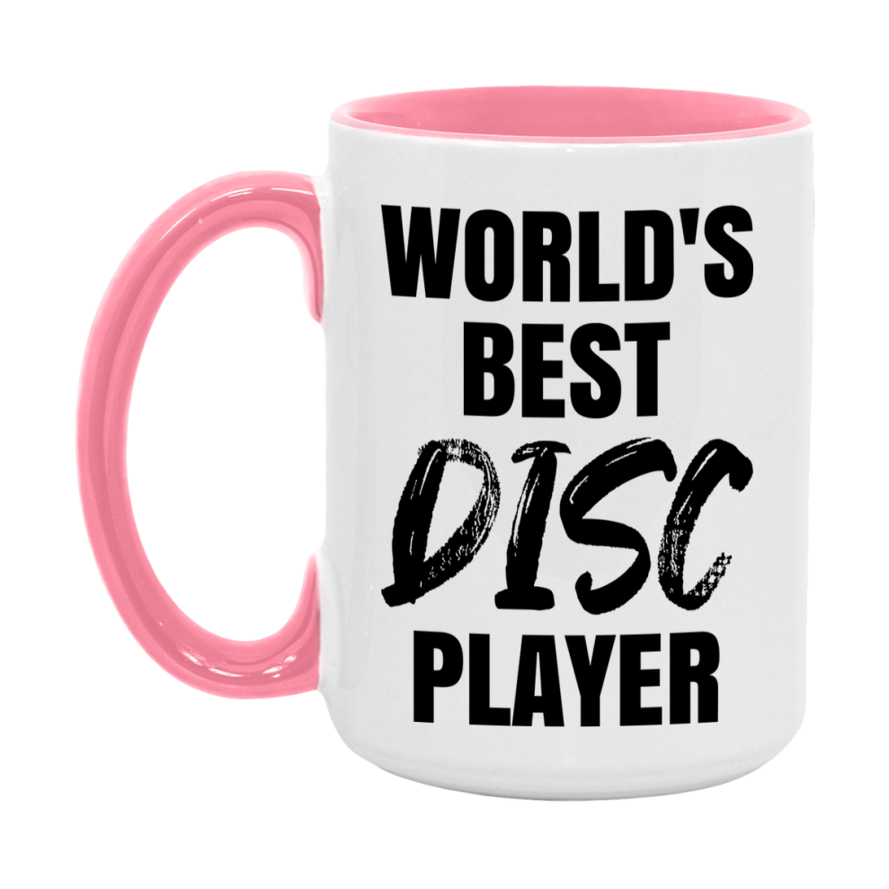 World's Best Disc Player Mug, Double-Sided 11Oz Or 15Oz Coffee Cup