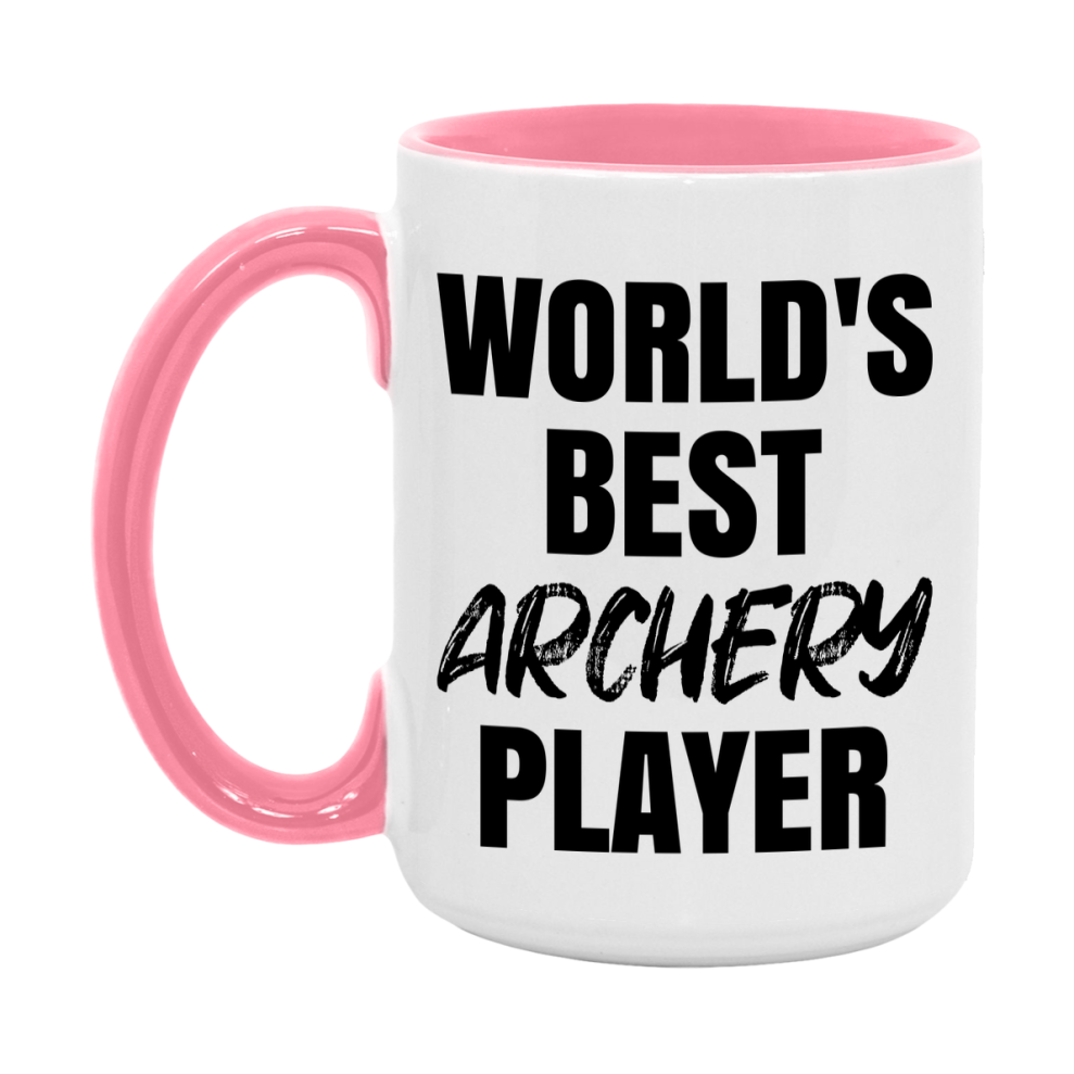 World's Best Archery Player Mug, Double-Sided 11Oz Or 15Oz Coffee Cup