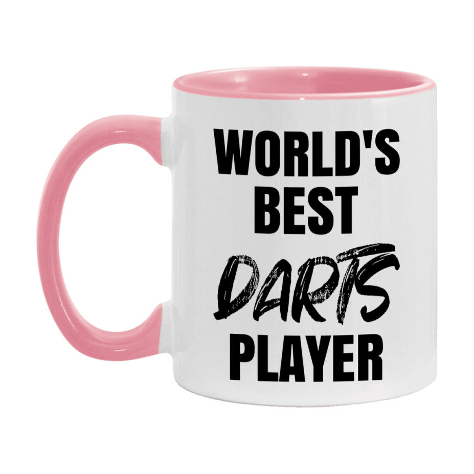 World's Best Darts Player Mug, Double-Sided 11Oz Or 15Oz Coffee Cup