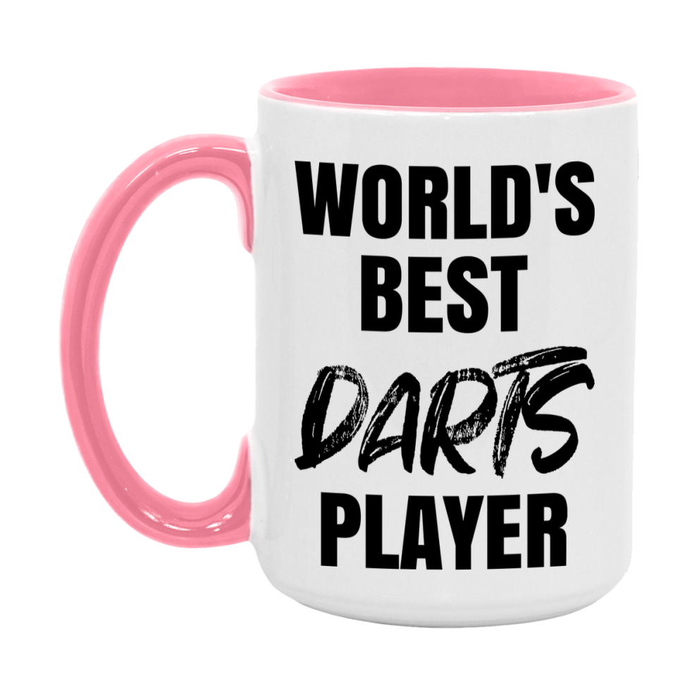 World's Best Darts Player Mug, Double-Sided 11Oz Or 15Oz Coffee Cup
