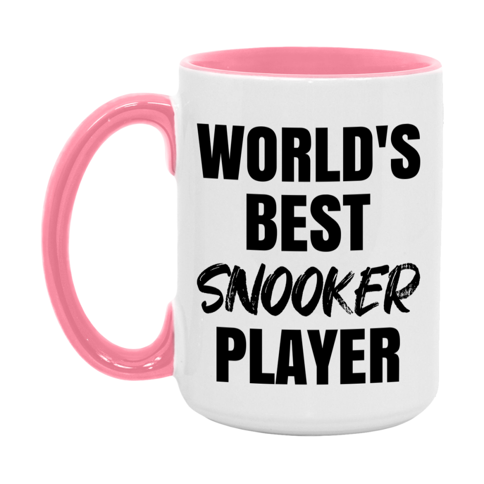 World's Best Snooker Player Mug, Double-Sided 11Oz Or 15Oz Coffee Cup