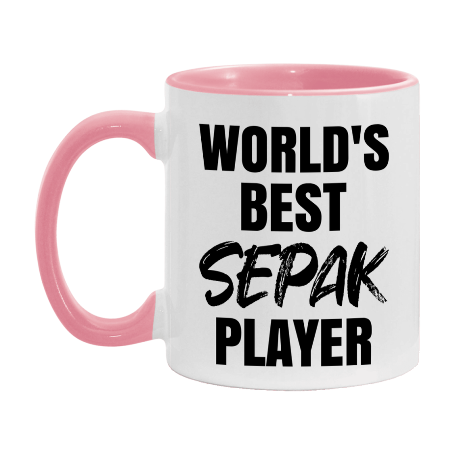 World's Best Sepak Player Mug, Double-Sided 11Oz Or 15Oz Coffee Cup