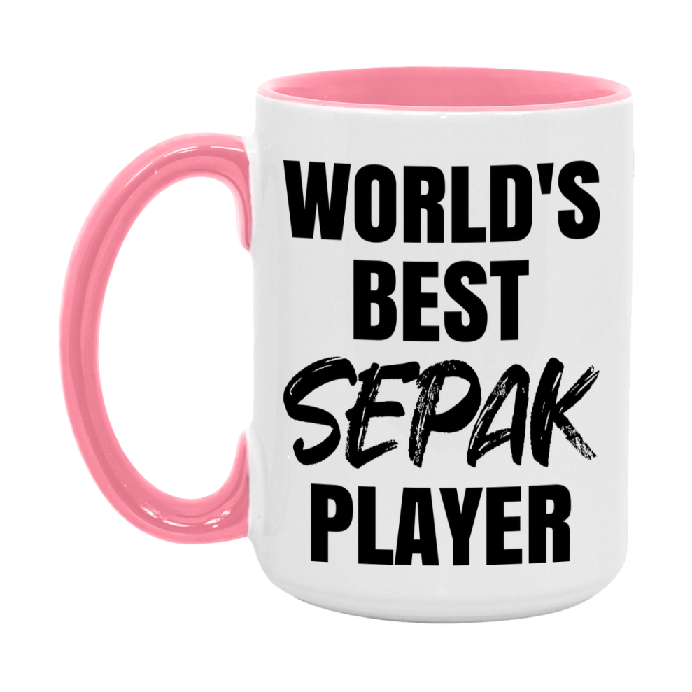 World's Best Sepak Player Mug, Double-Sided 11Oz Or 15Oz Coffee Cup