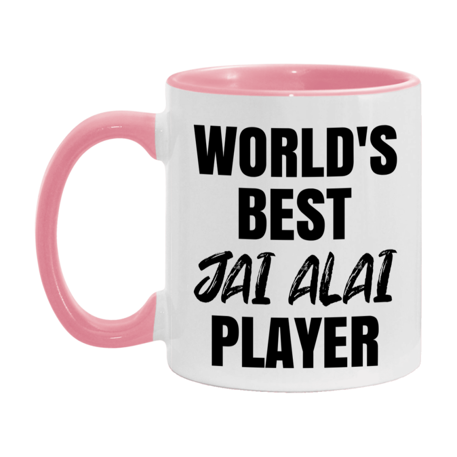 World's Best Jai Alai Player Mug, Double-Sided 11Oz Or 15Oz Coffee Cup
