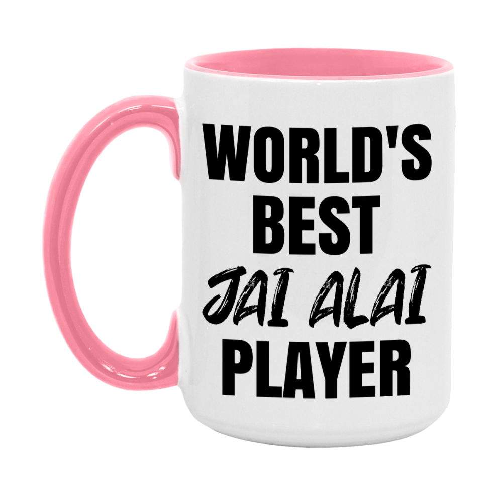 World's Best Jai Alai Player Mug, Double-Sided 11Oz Or 15Oz Coffee Cup