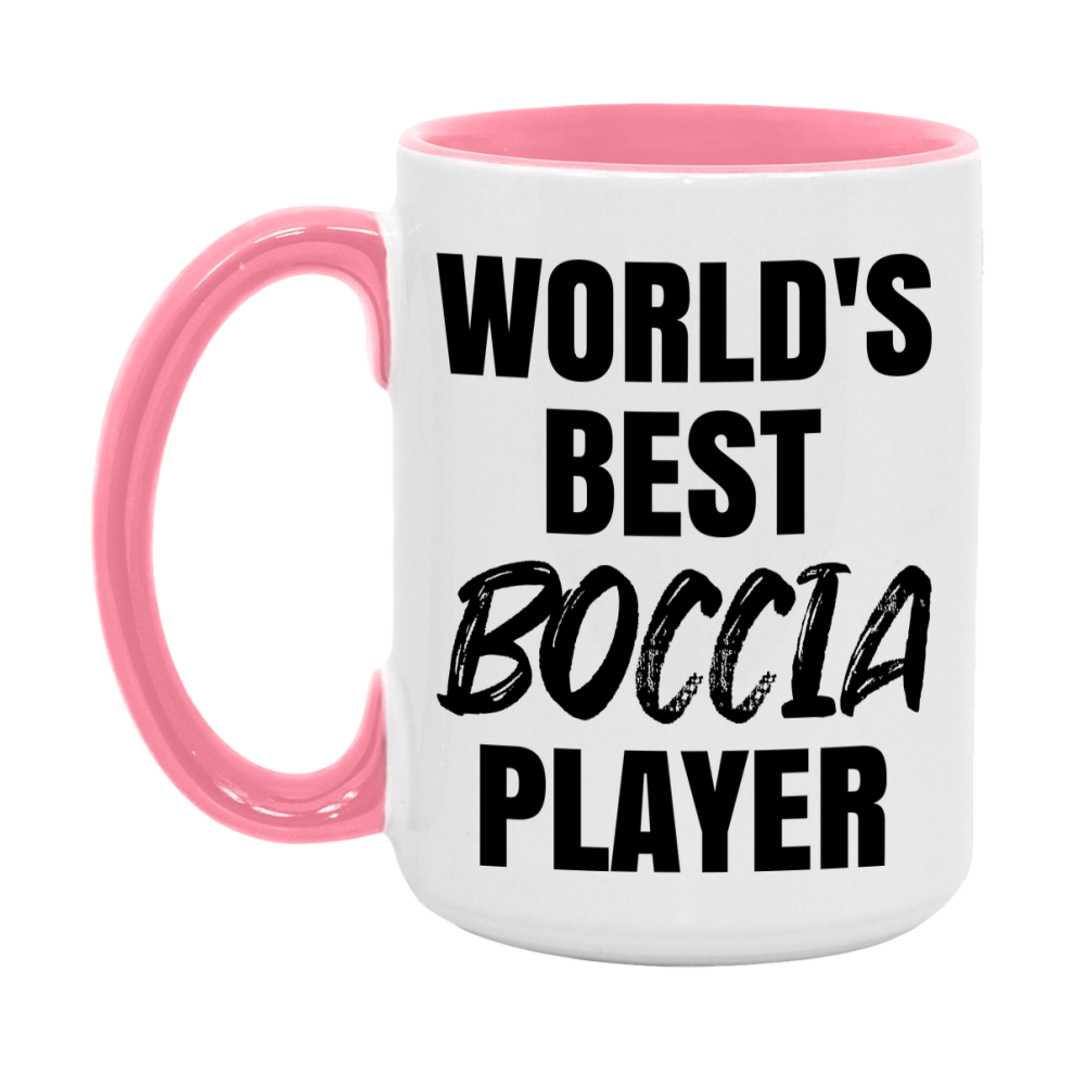 World's Best Boccia Player Mug, Double-Sided 11Oz Or 15Oz Coffee Cup