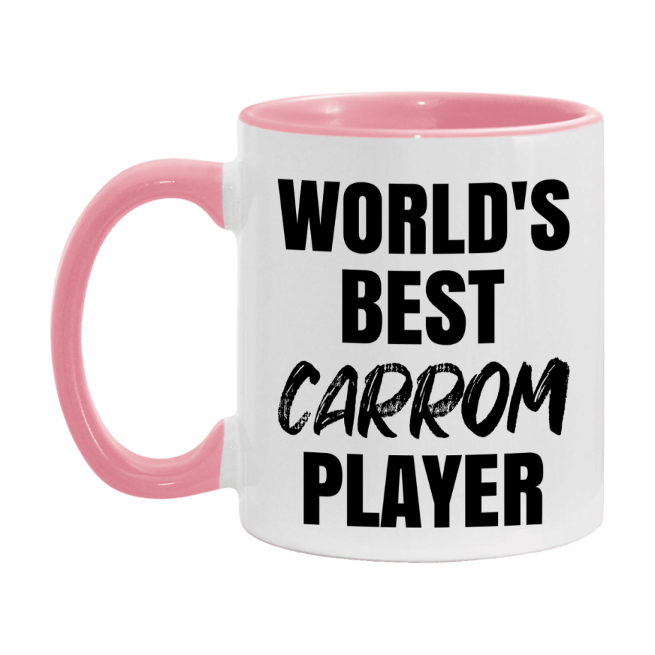 World's Best Carrom Player Mug, Double-Sided 11Oz Or 15Oz Coffee Cup