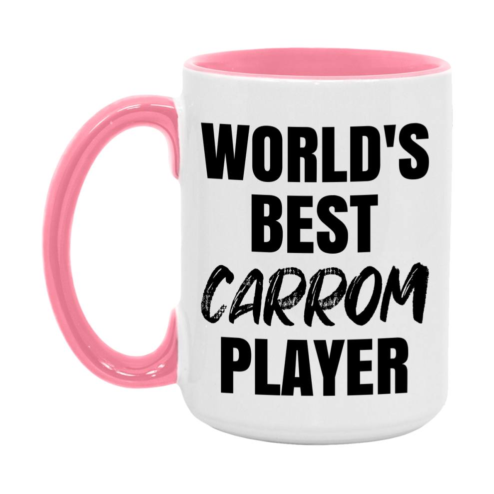 World's Best Carrom Player Mug, Double-Sided 11Oz Or 15Oz Coffee Cup