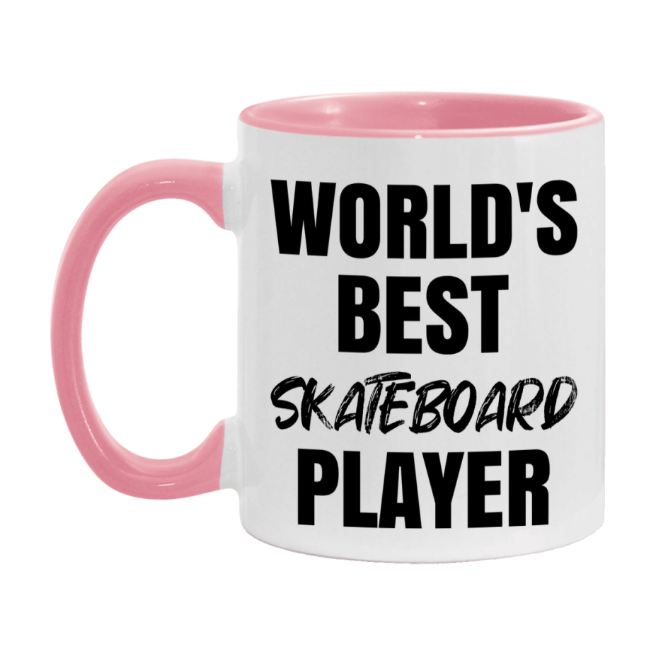 World's Best Skateboard Player Mug, Double-Sided 11Oz Or 15Oz Coffee Cup