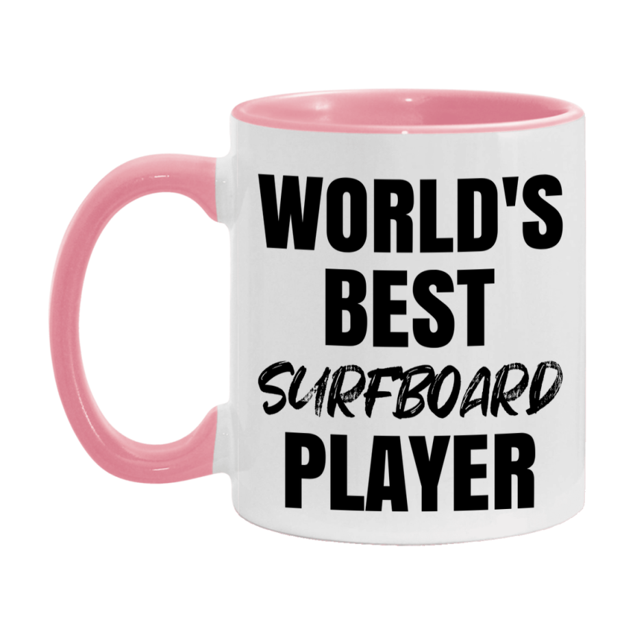 World's Best Surfboard Player Mug, Double-Sided 11Oz Or 15Oz Coffee Cup