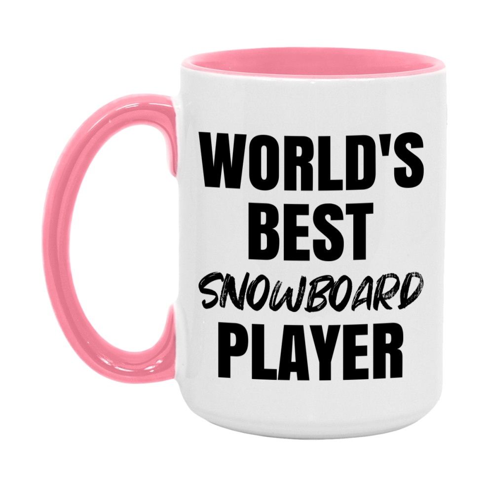 World's Best Snowboard Player Mug, Double-Sided 11Oz Or 15Oz Coffee Cup