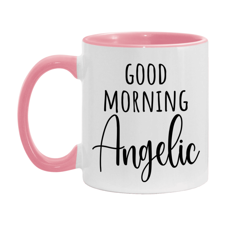 Good Morning Angelic Mug, Valentine's Day Mug For Angelic Lover, 11Oz Or 15Oz Ceramic Coffee Cup