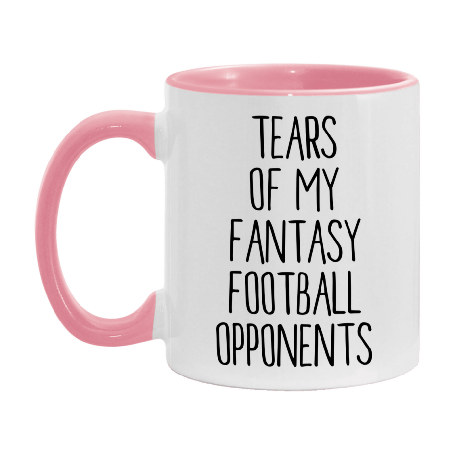 Funny Fantasy Football Gift, Tears Of My Fantasy Football Opponents, 11Oz Or 15Oz White Ceramic Mug